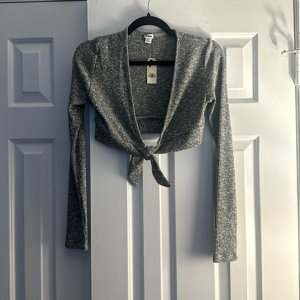 Garage Gray Cropped Top